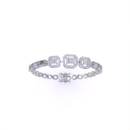 Structured Square Diamond Bracelet