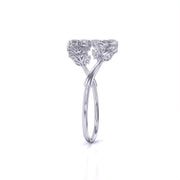 Luxe Leaf Gold Diamond Bangle