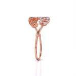 Luxe Leaf Gold Diamond Bangle