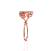 Luxe Leaf Gold Diamond Bangle