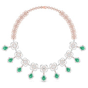 Fancy & Round Shape Diamonds Necklace