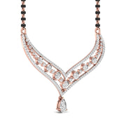 Fancy Shape Pear Diamond Mangal Sutra Pendant