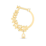 Fancy Shape & Round Diamond Nose Pin