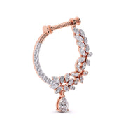 Fancy Shape & Round Diamond Nose Pin