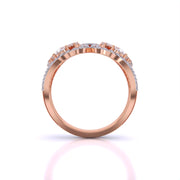 Feminine Cocktail Diamond Ring