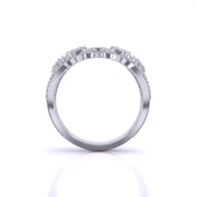 Feminine Cocktail Diamond Ring