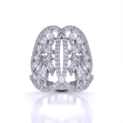 Feminine Cocktail Diamond Ring