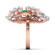 Twistleaf Cocktail Diamond Ring