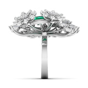 Twistleaf Cocktail Diamond Ring