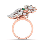 Twistleaf Cocktail Diamond Ring