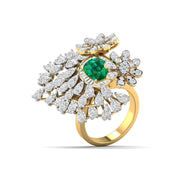 Twistleaf Cocktail Diamond Ring