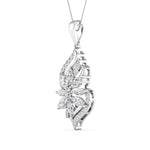Floral Diamond Gold Pendant