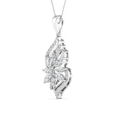 Floral Diamond Gold Pendant