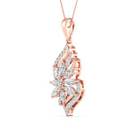 Floral Diamond Gold Pendant