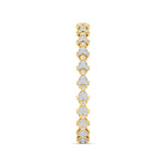 Floral Motif Diamond Bangle
