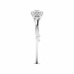 Floral Pattern Diamond Bangle