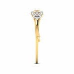 Floral Pattern Diamond Bangle