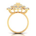 Floret Diamond Halo Ring