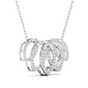 Flowing Diamond Pendant