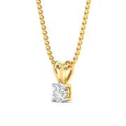 Elegant  Diamond Solitaire Pendant