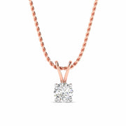 Elegant  Diamond Solitaire Pendant