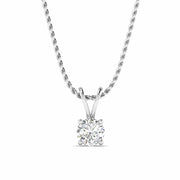 Elegant  Diamond Solitaire Pendant
