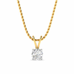 Elegant  Diamond Solitaire Pendant