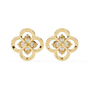 Four-Stone Clover Diamond Earrings