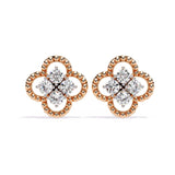 Four-Stone Clover Diamond Earrings