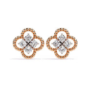 Four-Stone Clover Diamond Earrings