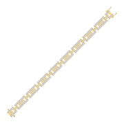 Geometric Diamond Bracelet for Men