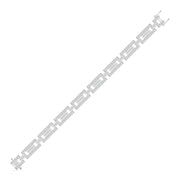 Geometric Diamond Bracelet for Men