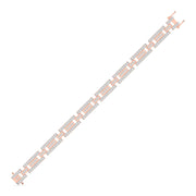 Geometric Diamond Bracelet for Men