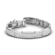 Men's Geometric Diamond Bracelet