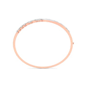 Minimalist Geometric Diamond Bangle