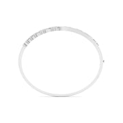 Minimalist Geometric Diamond Bangle