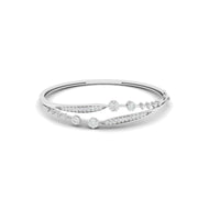 Minimalist Geometric Diamond Bangle