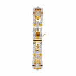 Geometric Diamond Tennis Bracelet