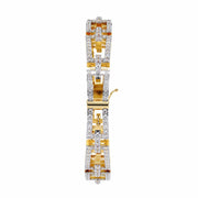 Geometric Diamond Tennis Bracelet