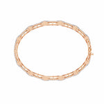 Geometric Diamond Tennis Bracelet