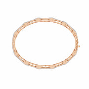 Geometric Diamond Tennis Bracelet