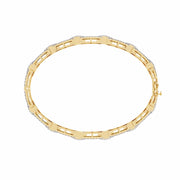 Geometric Diamond Tennis Bracelet