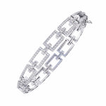 Geometric Diamond Tennis Bracelet