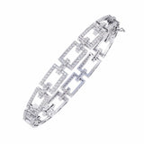 Geometric Diamond Tennis Bracelet