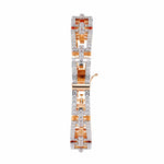 Geometric Diamond Tennis Bracelet