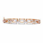 Geometric Diamond Tennis Bracelet