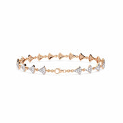 Glimmering Kite Diamond Bracelet