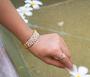 Glorious Floral Diamond Bangle