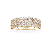 Glorious Floral Diamond Bangle