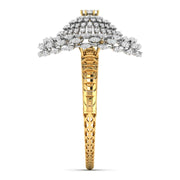 Intricate Bridal Gold Diamond Bangle